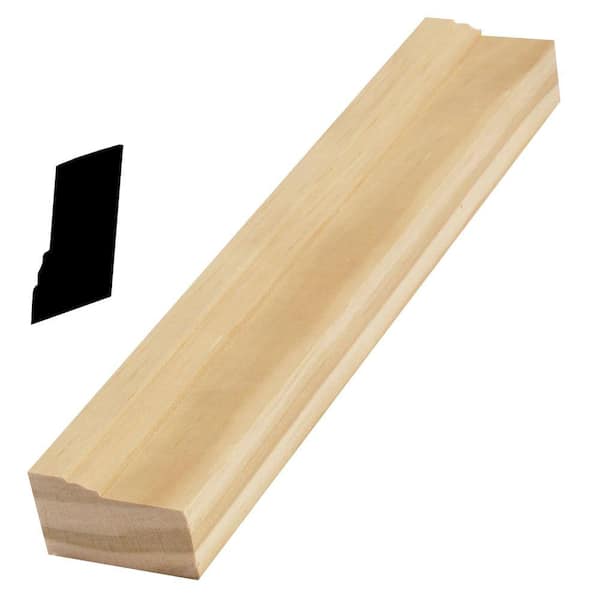 American Wood Moulding WM 180 1-1/4 in. x 2 in. Pine Solid Brick