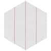 Merola Tile Porto Savona Hex Rose 8-5/8 in. x 9-7/8 in. Porcelain Floor and Wall Tile (11.5 sq. ft./Case) FCDPSVRX