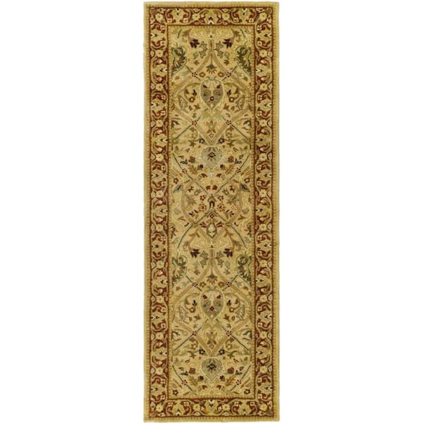 SAFAVIEH Persian Legend Ivory/Rust 3 ft. x 12 ft. Border Runner Rug