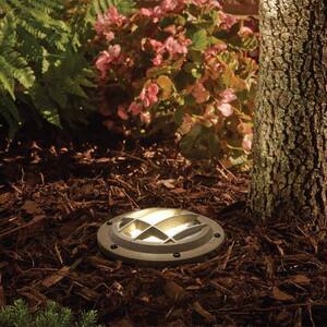 Low-Voltage 4.5-Watt Sand Outdoor Integrated LED Landscape Well Light