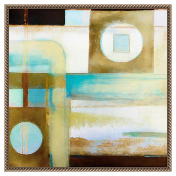 Amanti Art Artistic Mechanism II by Alonzo Saunders 22 in. W x 22 in. H. Canvas Wall Art Print Framed in Bronze