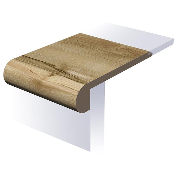 Painted Somerset 1 in. T x 4-1/2 in. W x 94 in. L Waterproof Flush Stair Nose Moulding
