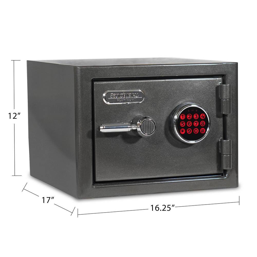 Dark Gray Medium Fireproof Waterproof Digital Safe