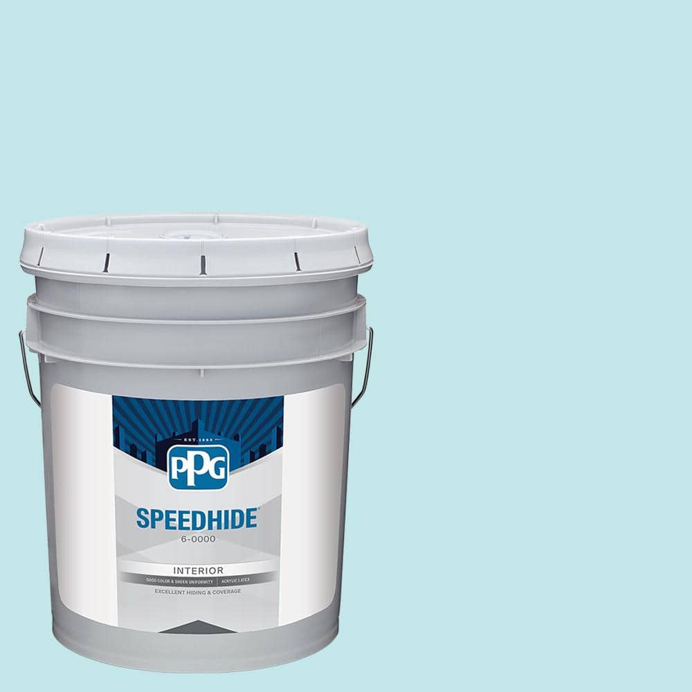 SPEEDHIDE 5 gal. PPG1233 3 Pale Seafoam Semi Gloss Interior Paint PPG1233 3SH 5SG The Home Depot