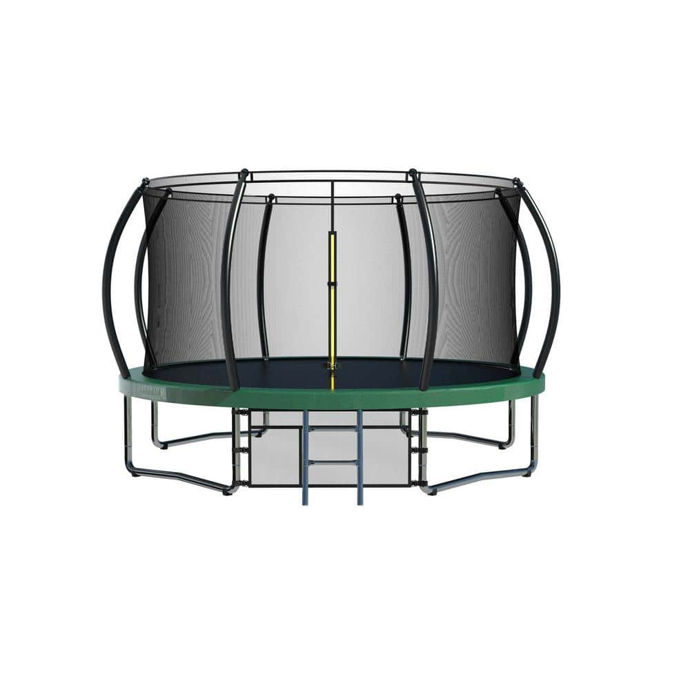 12 ft. Outdoor Round Green Trampoline FCBF11-387 - The Home Depot