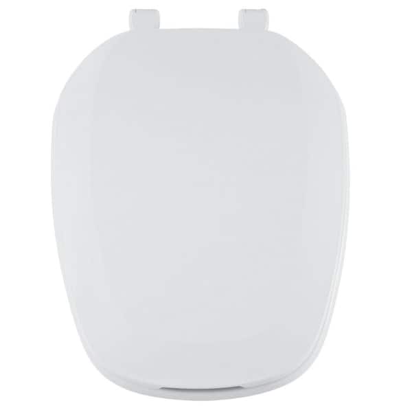 CENTOCO Eljer Emblem Elongated Square Closed Front Toilet Seat in White
