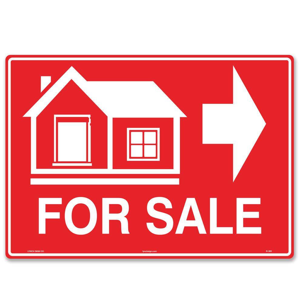 14 in. x 10 in. House For Sale Sign (Right Arrow) Printed on More Durable Longer-Lasting Thicker Styrene Plastic. price history on PriceWatchPro