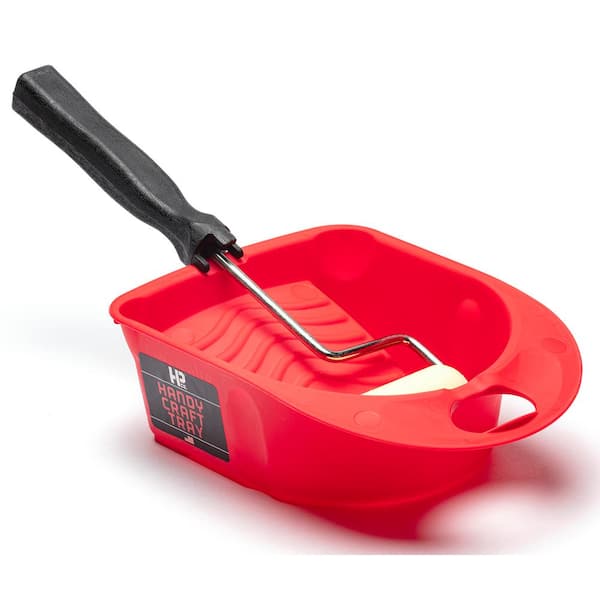 HANDY 1/2 pt. Red Polypropylene Paint Tray 1200 - The Home Depot