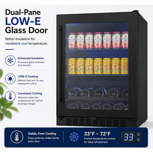 TITAN Signature 24 in. 84-Cans, 13-Bottles Single Zone