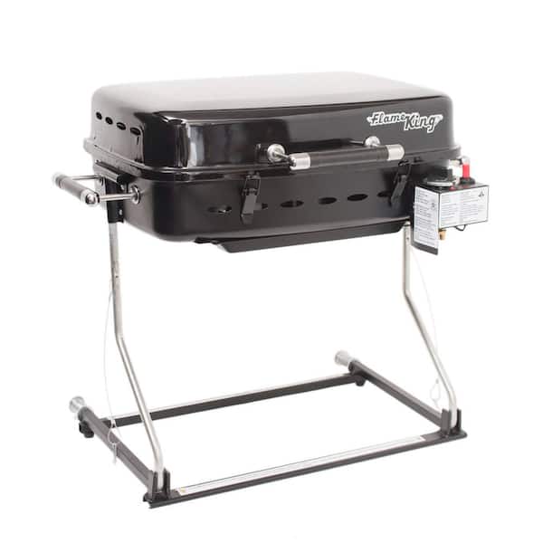 Garantie zonsondergang de eerste Reviews for Flame King RV Mounted BBQ Gas Side Mount Portable Propane Grill  in Black - The Home Depot