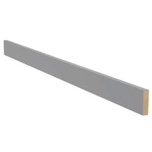 Washington Veiled Gray Plywood Shaker Assembled Kitchen Cabinet Plain Valance Molding 0.75 in W x 3 in D x 48 in H