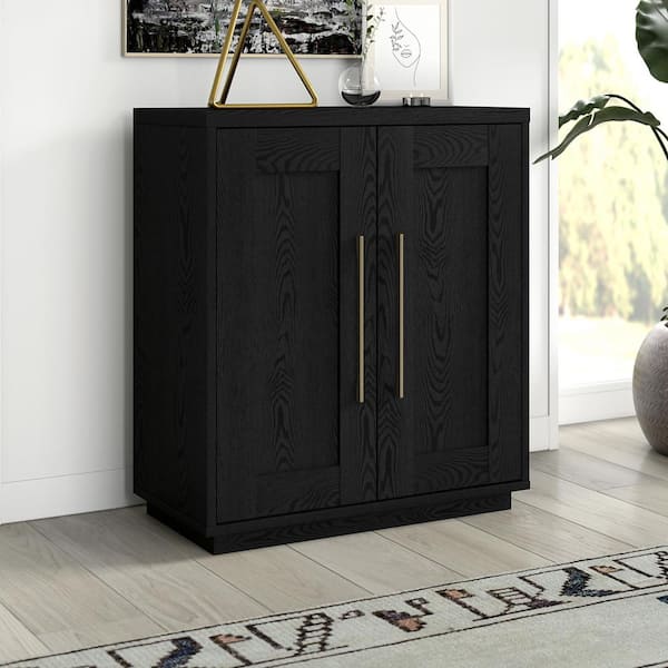 Meyer&Cross Tillman 28 in. Black Grain Rectangular Accent Storage