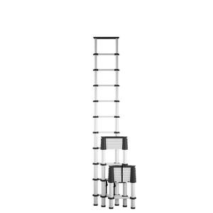 SmartClose 14 ft. Reach Aluminum Telescoping Extension Ladder, Load Capacity 300 lbs., ANSI Type 1A