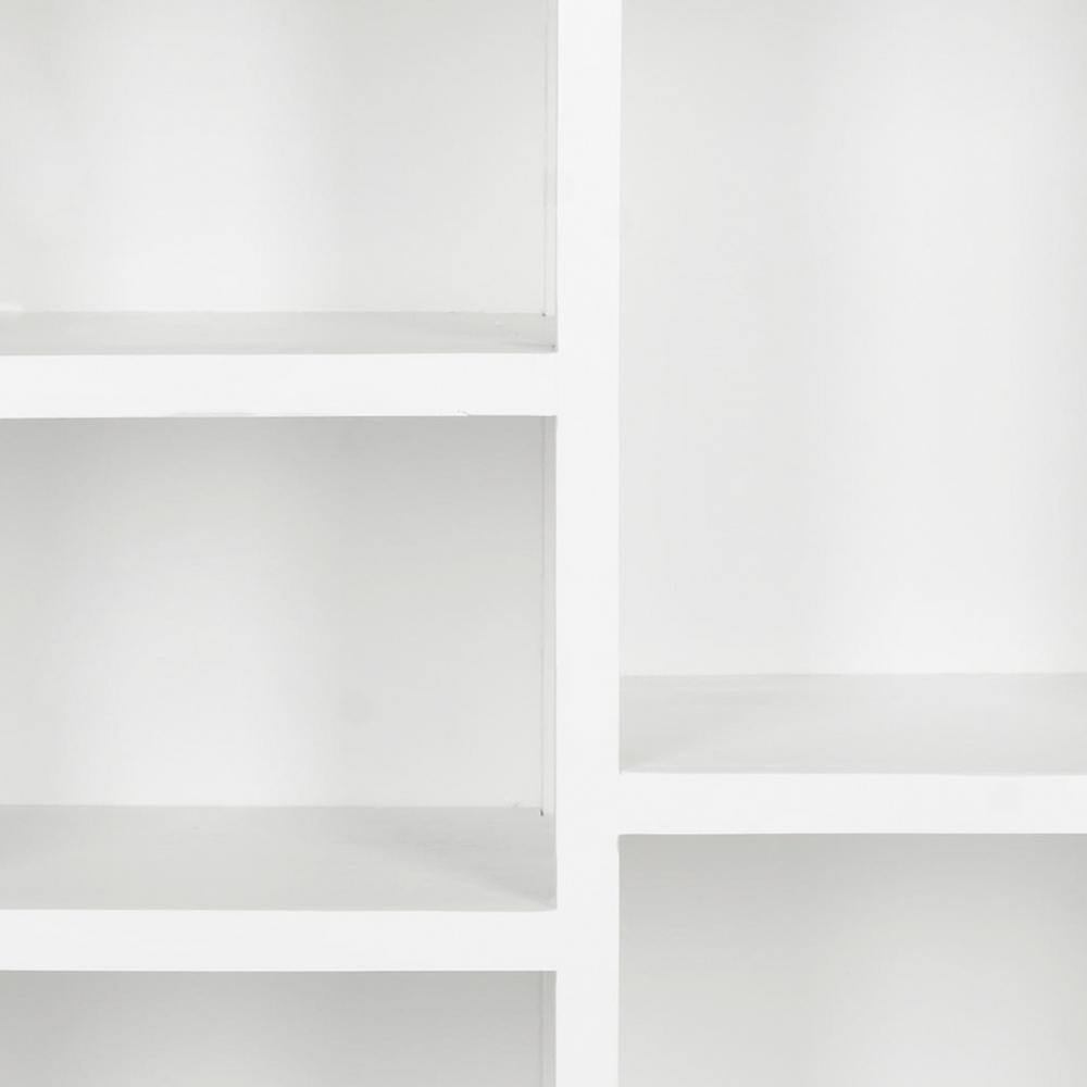 Maralah 25'' White Transitional 5-Shelf Bookcase