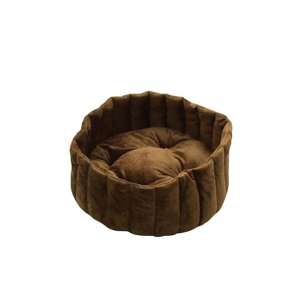 K&H Pet Products Lazy Cup Large Tan/Mocha Cat Bed