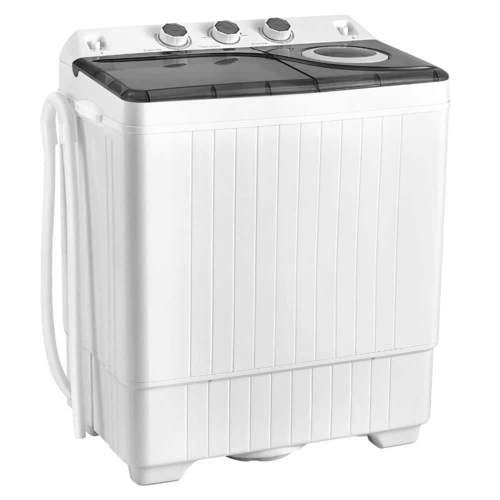 26 lb Semi-Automatic Twin Tub Washing Machine with Drain Pump