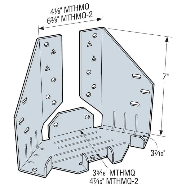 Simpson Strong-Tie MTHMQ-2 6-3/8 in. Galvanized Multiple Truss 