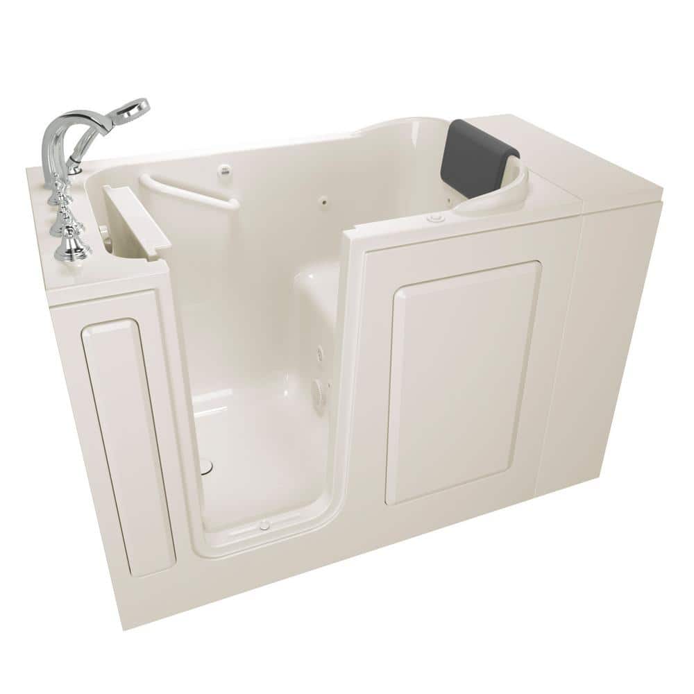 Gelcoat Premium Series 48 in. x 28 in. Left Hand Walk-In Whirlpool Bathtub 