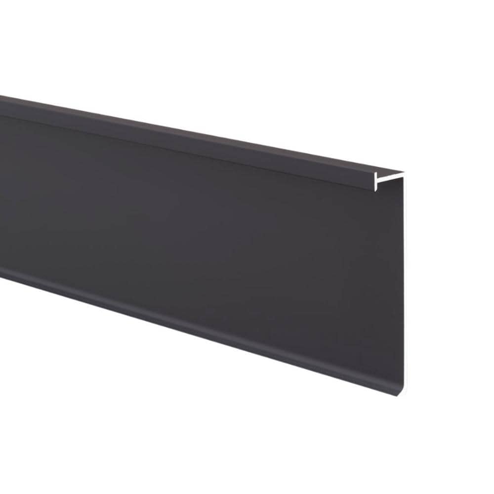 Novorodapie Eclipse Matt Black 2-3/4 in. x 1/2 in. x 98-1/2 in. Aluminum Baseboard price history on PriceWatchPro