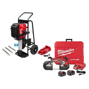 MX FUEL Lithium-Ion Cordless 32 x 25 1-1/8 in. Breaker Kit with M18 FUEL Deep Cut Band Saw Kit