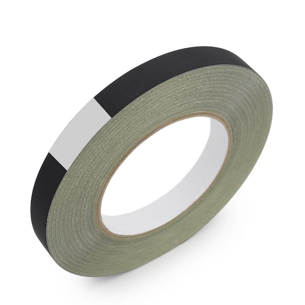 0.5 in. x 100 ft. Electrical Insulating Fabric Tape Black Heat Resistant for Laptop Automotive Guitar Repair