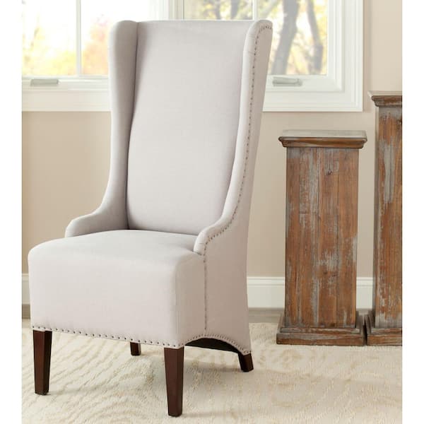 Bacall Taupe Linen Dining Chair