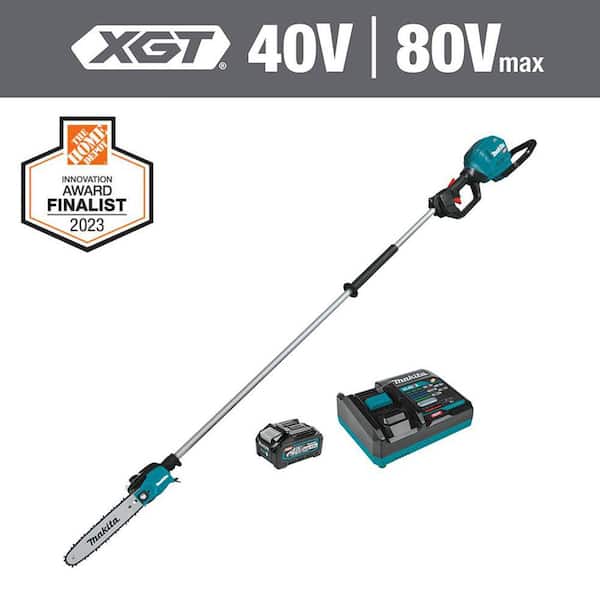Makita XGT 10 in. 40V max Brushless Electric Cordless Pole Saw, 8 ft. Length (Tool Only)
