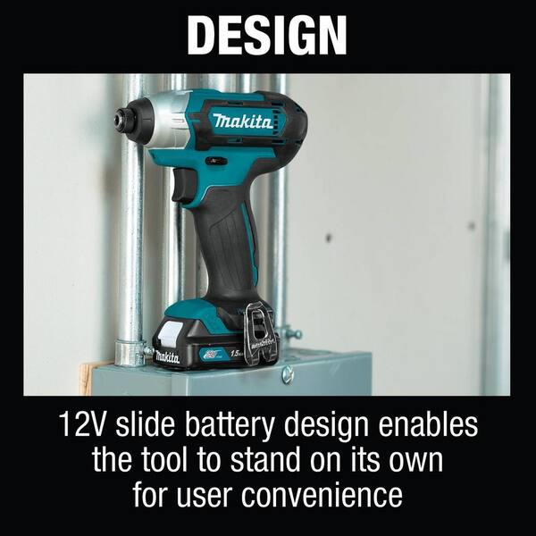 Makita - 12-Volt MAX CXT Lithium-Ion Cordless 3/8 in. Drill and Impact Driver Combo Kit with (2) 1.5Ah Batteries Charger and Bag