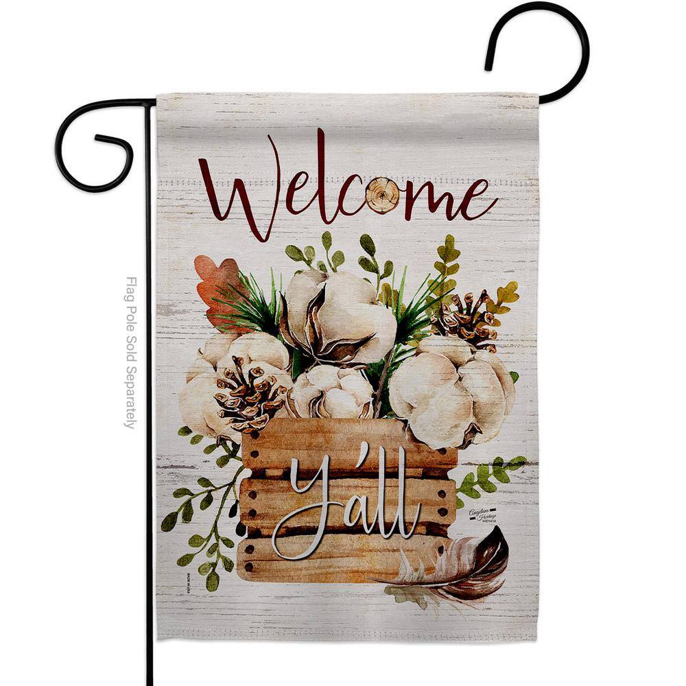 13 in. x 18.5 in. Cotton Bouquet Y'all Spring Double-Sided Garden Flag Spring Decorative Vertical Flags price history on PriceWatchPro