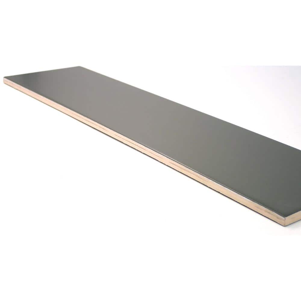 Taupe 4" x 16" Glossy Ceramic Subway Wall Tile