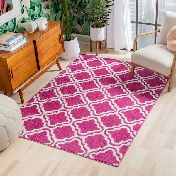 Kids Pink Area Rug x 29 In Fun Rugs Hearts 19 In 