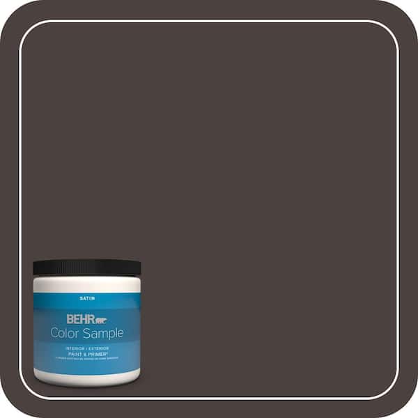 BEHR PREMIUM PLUS 8 oz. #PPU5-20 Sweet Molasses Satin Enamel Interior/Exterior Paint & Primer Color Sample