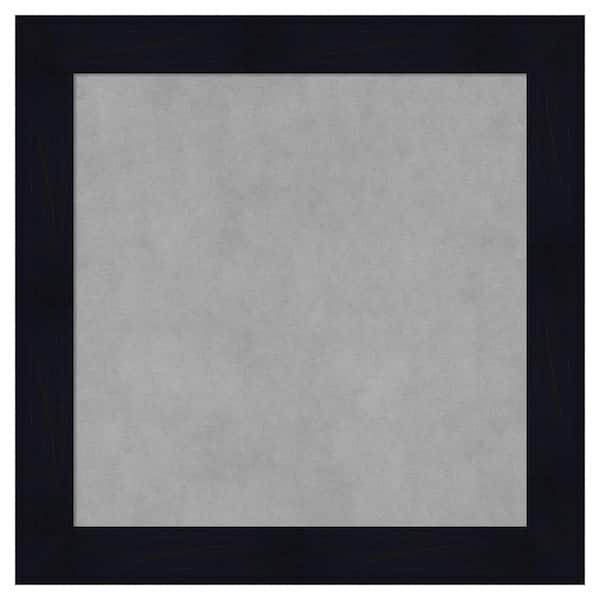 Amanti Art Shiplap Navy 24 in. x 24 in Framed Magnetic Board