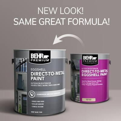1 gal. Black Eggshell Direct to Metal Interior/Exterior Paint