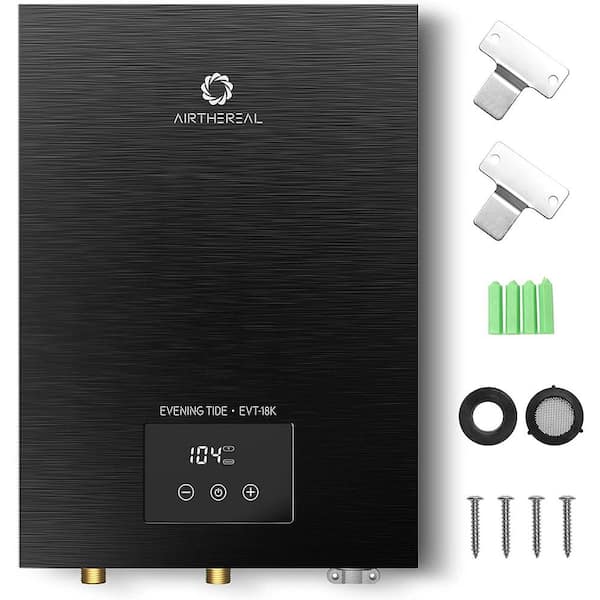 Airthereal Electric Tankless Water Heater, 8kW, 240 Volts - Endless On-Demand Hot Water - Self Modulates to Save Energy - for Faucet and Sink