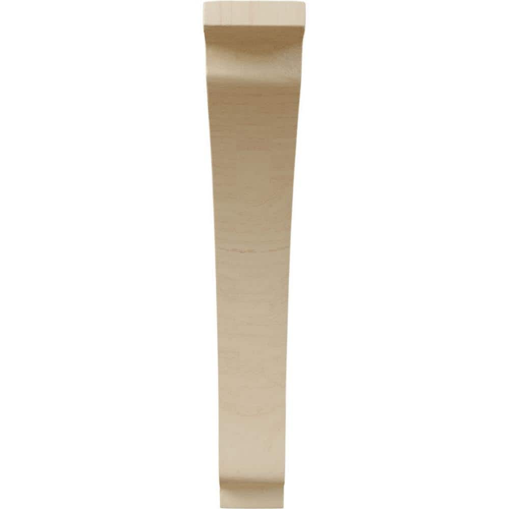 Medium Rubberwood Thorton Wood Bracket, 1 3/4"W x 7 1/2"D x 10 1/2"H