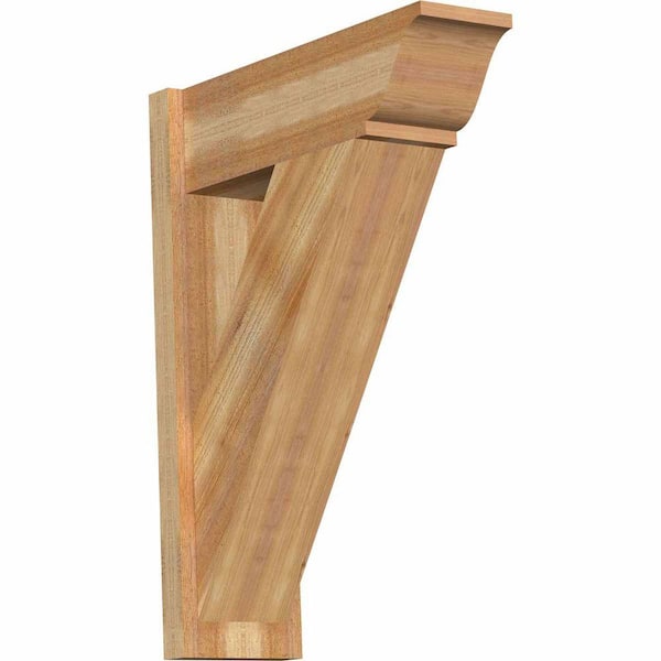 Ekena Millwork 8 in. x 32 in. x 24 in. Traditional Rough Sawn Western Red Cedar Outlooker