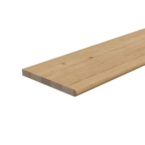 Stair Parts 48 in. x 11-1/2 in. x 1 in. Unfinished Pine Plain Cut Engineered Stair Tread