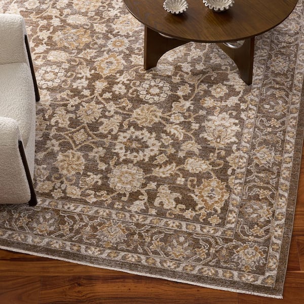 Hazel 8 x 10 Brown/Ivory Persian Area Rug