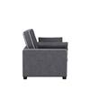 Serta Augustus 73 in. Gray Polyester Queen Size 2-Seat Sofa Bed with Square Arms SA-AGS-QS3U5-CY