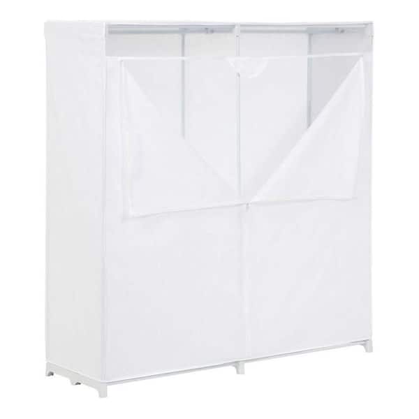 Honey-Can-Do White Portable Closet (64 in. W x 60 in. H)