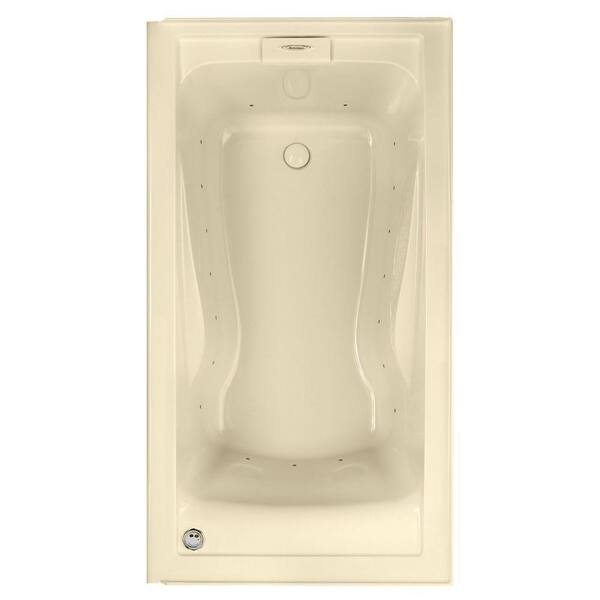 American Standard EverClean 60 in. x 32 in. Air Bath Tub with Integral Apron and Left Drain in Bone