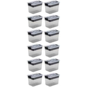 3 Qt. Sort It Storage Box with Removable Tray, Clear (12-Pack)