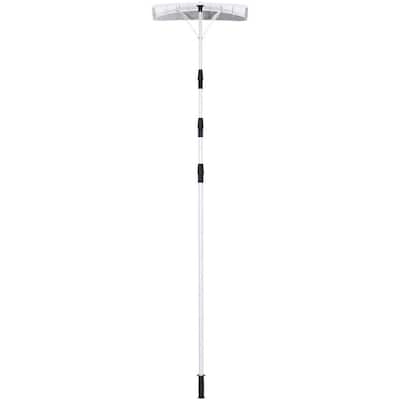  EVERSPROUT Never-Scratch SnowBuster 5-to-12 Foot (Up to 18 ft  Standing Reach), Pre-Assembled Extendable Roof Rake for Snow Removal, Lightweight Aluminum, Soft Foam Pad