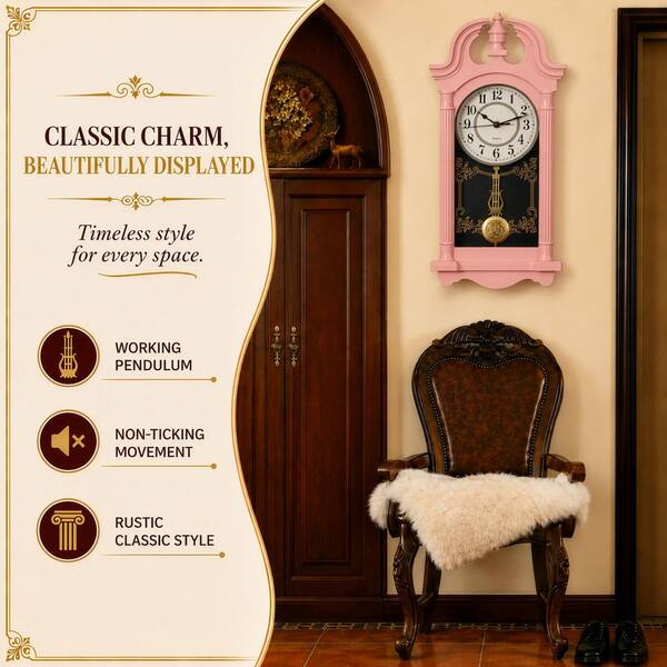 CLOCKSWISE Clockwise 20 in. Vintage-Inspired Plastic Grandfather