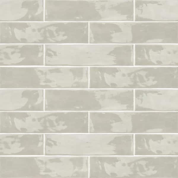 Aiden Grigio 3 in. x 12 in. Glossy Ceramic Wall Tile (4.75 sq. ft./Case)