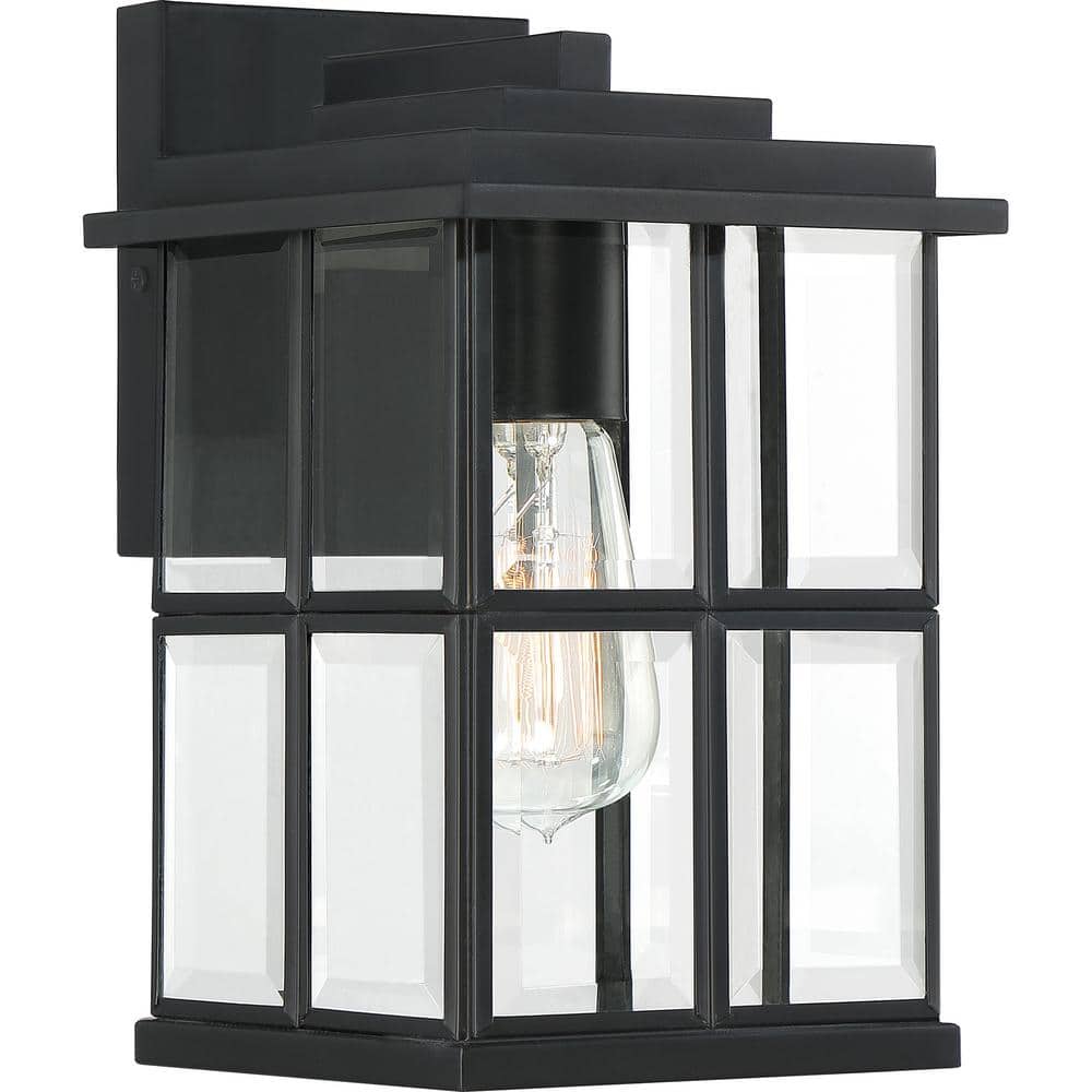 Mulligan 1-Light Black Outdoor Wall Lantern Sconce price history on PriceWatchPro