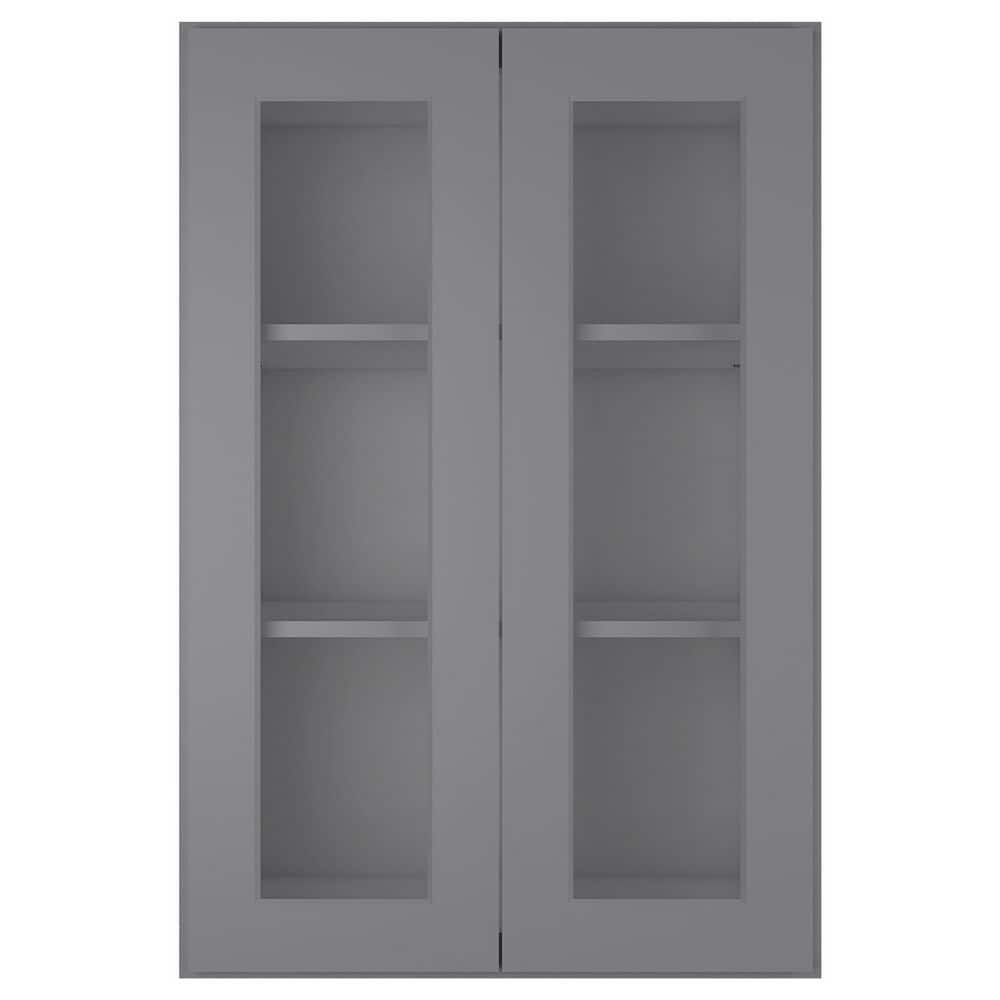 HOMEIBRO 24 in. W X 12 in. D X 36 in. H in Shaker Gray Plywood Ready to