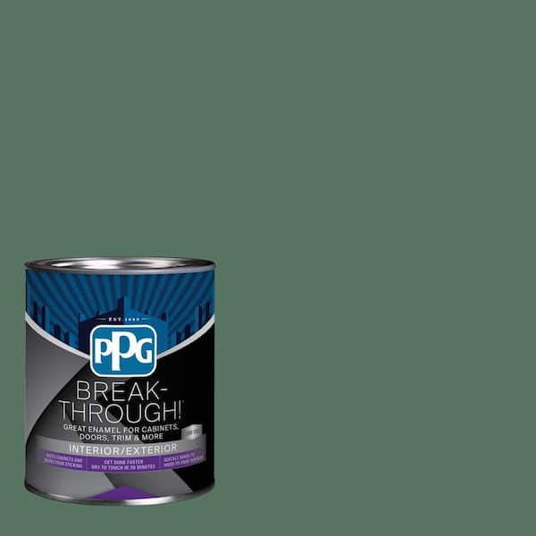 Break-Through! 1 qt. PPG1133-6 Painted Turtle Satin Door, Trim & Cabinet Paint