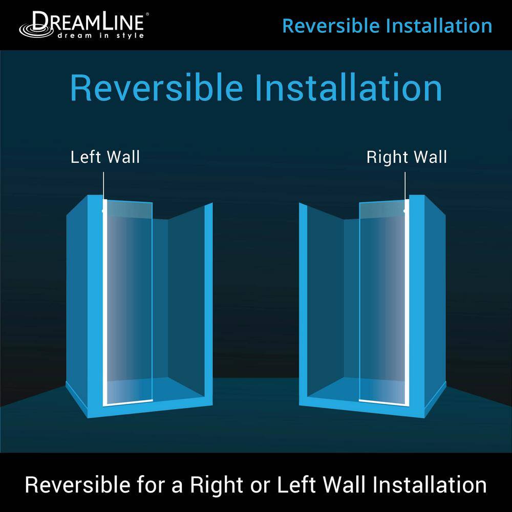Linea 30" x 72" Frameless Shower Screen in Oil Rubbed Bronze